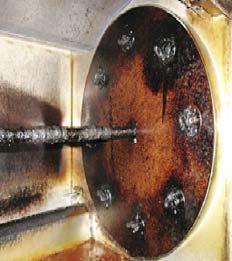 Forno antes da limpeza